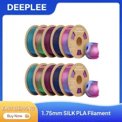 DEEPLEE 4/8KG Seiden-PLA-Filament für 3D-Drucker Filament für Neptune 4 Max Neptune 3 Pro PLA Seidenbronze Deeplee Filament