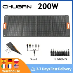 200W Faltbare Solarmodule 100W Zellen Tragbares Solar-Ladepanel Komplettset für Outdoor-Tourismus Camping Powerstation