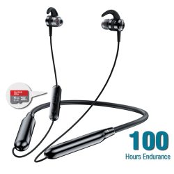 STTKGZD Drahtlose Kopfhörer Nackenbügel Bluetooth Kopfhörer Mit Mikrofon Lange Batterie Headset Hohe Qualität Sport Für TF Karte