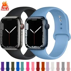 Silikon band für Apple Uhren armbänder 49mm 40mm 44 mm 45mm 46mm 42mm 41mm 38mm Sporta rmband iwatch Serie 10 9 8 3 se ultra 2