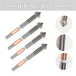 Für QiDi Q2/Q2 Combo Bimetall-Düse mit Keramikisolierung, integriertes Design, schnelle Entfernung, integrierte Düsen für QIDI Q2