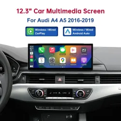 Touch-Display für Audi A4 A5 B9 2016-2019 Road Top 12,3 Zoll Multimedia-Player Android Auto Link GPS Carplay Bildschirm Car Play