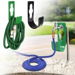 1 Stück Tragbarer Schlauchhaken für Gartenhahn, Autowäsche, Gartengeräte, Teleskop-Wasserschlauchhaken, Schlauchzubehör-Aufbewahrungsständer