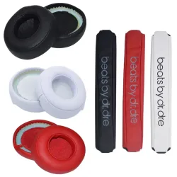 Ersatz-Ohrpolster, Kopfbandpolster für Beats By Dr. Dre Pro DETOX Kopfhörer, Ohrpolster, Ohrpolster, Kopfhörer-Ohrpolster
