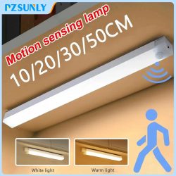 LED-Bewegungs sensor Licht drahtlose LED Nachtlicht Typ C wiederauf ladbare Lichts chrank Kleider schrank Lampe Treppe Hintergrund beleuchtung für die Küche