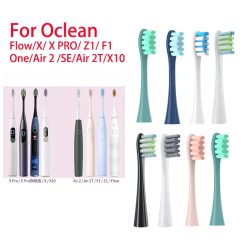 Für Oclean Flow/X/ X PRO/ Z1/ F1/ One/ Air 2/SE Bürstenköpfe Weiche DuPont Sonic Zahnbürste Vakuumborsten 7 Stück Ersatzköpfe
