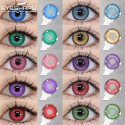EYESHARE Farbige Kontaktlinsen für Augen, 1 Paar blaue Kontaktlinsen, lila Linsen, Cosplay, rosa Kontaktlinsen, jährliche Halloween-Linsen