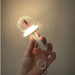 Neue Kpop Koreanische Stray Felix Mini-Leuchtstab-Schlüsselanhänger Kreative Modische Bunte Leuchtende Schlüsselringe mit Batterien Anhänger Geschenke