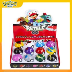12 Stück/Set Pokemon OPP-Verpackte Pokeball Pikachu Actionfiguren Spiel Pocket Monster Genie Ball Modell Anime Cartoon Puppen Spielzeug Geschenke
