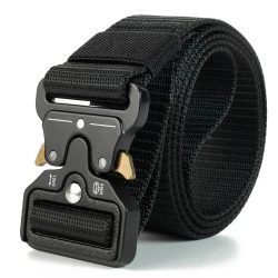 Taktischer Schnellverschluss-Gürtel im Militärstil, Nylon-Hüftgurt, Langlebig, Atmungsaktiv, Verstellbar, für Outdoor, Wandern, Arbeit und Freizeit, Herrengürtel