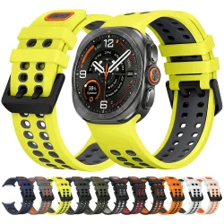EUOU, Sport-Silikonarmband für Samsung Galaxy Watch Ultra 2 Ersatzarmband für GalaxyWatch Ultra 2025 47mm