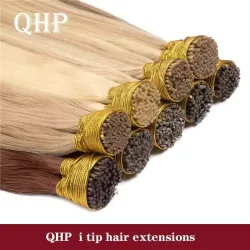 Gerade Spitze ICH Haar Extensions Natürlichen Echt Menschliches Fusion Haar Extensions 50 teile/satz Keratin Kapsel Braun Blonde Farbe 12-26 zoll