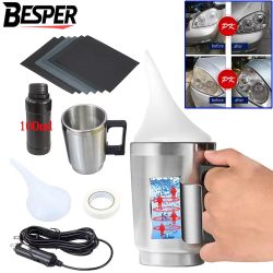 100ML Auto Scheinwerfer Polieren Kit Scheinwerfer Restaurierung Flüssigkeit Polymer Scheinwerfer Renovierung Reparatur Sauber Kit Automobil Werkzeug