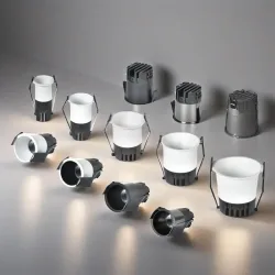 Eingebetteter COB-Spotlight mit schmalem Rand, blendfreier LED-Downlight, 3 W, 10 W, 18 W, dimmbare Deckenleuchte, Aluminium, AC85-265V, Innenbeleuchtung