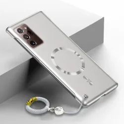 NONE, Lucky Ring Magnetische Handyhülle für Magsafe Samsung Note 20 Ultra Note10 Plus Rahmenlose, matte, stoßfeste PC-Abdeckung mit Metallbeschichtung