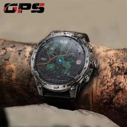 2026 Neue Eingebaute GPS Militär-Smartwatch Kompass Barometrischer Höhenmesser 10ATM Wasserdicht Sport 1000mAh Akku Smartwatches für Herren