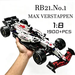 NEUER MK6025 Technical Classic Performance 1900+ Teile RB21 Weißer Sportwagen Baustein-Set MOC DIY Montagemodell Jungen Spielzeug Geschenk