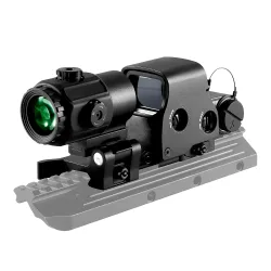 Taktische Airsoft G43 3X Lupe 558 553 EXPS3 Red Dot Combo Scope Optics QD Mount Fit 20 MM Schienenmontage