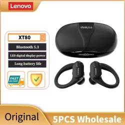 [Großhandel] 5 Stück Lenovo XT80 Ohrhörer Echte Kabellose Kopfhörer mit Mikrofon Tastensteuerung Geräuschunterdrückung Wasserdichtes Headset