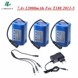 7,4 V 12000 mAh Batterie mit USB Ladegerät Für T188 T888 2011-5 V007 C18 H18 Fernbedienung RC angeln Köder Boot Ersatz Batterie Teile