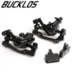 BUCKLOS Fahrrad-Scheibenbremssattel, 160 mm, vorne/hinten, Linie ziehend, Scheibenbremse, Aluminiumlegierung, mechanische Bremsen, Bremssättel, MTB-Teil