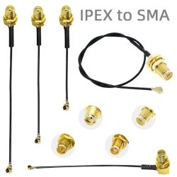 2/4/8 Stück RP SMA Pigtail Kabel 1,13 Kabel SMA Buchse auf UFL/U.FL Kabel für WiFi Antennenverlängerung