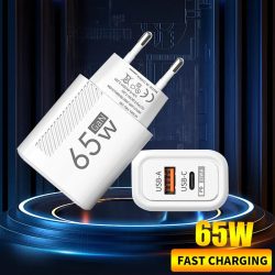 65W GaN Schnellladung USB Typ-C Ladegerät US EU Stecker USB PD Quick Charge 3.0 Reise Wand Telefon Ladegerät Adapter für iPhone Samsung