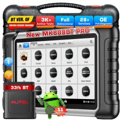 Autel MaxiCOM MK808BT PRO OBD2 Scanner Automotivo Kfz-Diagnosegerät OBD 2 Codeleser Schlüsselcodierung Aktiver Test PK MK808S |   V2.0 Bidirektionales Diagnosegerät 3000+ Aktive Tests 28+