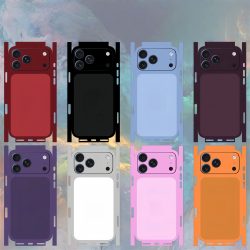 Einfarbige Dekorfolie für iPhone 17 16 15 14 13 Pro Max Rückseiten-Abdeckung Rückseitiger Displayschutz Kratzfester Langlebiger Aufkleber