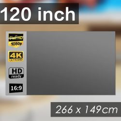 Tragbare Projektorleinwand 16:9 faltbare Projektionsleinwand Heimkino Haus Indoor Outdoor Theater 4K HD 1080P Anti-Licht flach