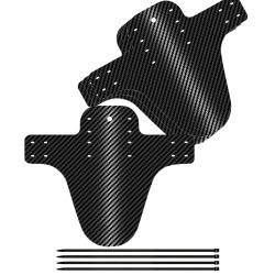 1 Stück/2 Stück Fahrrad-Schutzblech mit Carbon-Muster für Vorder- und Hinterrad, Ultraleichtes MTB-Schutzblech für Radsport