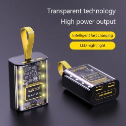 3*18650 Batterie Ladegerät Fall DIY Power Bank Box Schnelle Ladung 5V 2A Doppel USB Ausgang Batterie Lagerung box Mit LED Nachtlicht