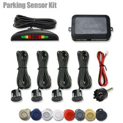 Auto LED Parkplatz Sensor Kit mit 4 Radar Genaue Digitale Anzeige der Hindernis Abstand Alarm Parktronic Kit Geeignet Für Die Meisten auto