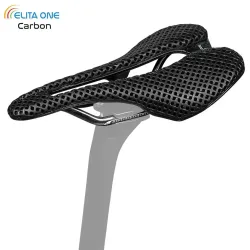 Elitaone 3D-gedruckter Carbon-Sattel, 245 x 145 mm, ultraleicht, 160 g, Fahrradsitz, Triathlon, Rennrad, MTB, Bergkies, Fahrradzubehör