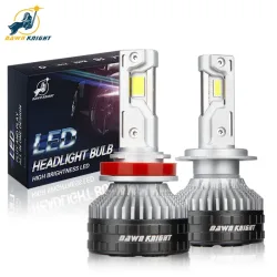 DAWNKNIGHT K9C Pro H7 H4 H11 Led Lampe Größere Kupfer Rohr Led-leuchten H1 HB3 9005 HB4 9006 12 V Für auto Led Scheinwerfer Birne
