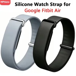 Weiches Silikon-Uhrenarmband für Google Fitbit Air, Gummi-Ersatzarmband für Fitbit Air Sport Loop Correa Armband