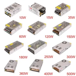 Schaltnetzteil 5V 12V 24V 36V 48V 2A 5A 10A 15A 20A 30A15W-500W AC auf 110/220V DC Transformator LED Streifen Schalter Treiber