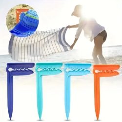 Outdoor Strand Handtuch Halter Strand Matte Halter Handtuch Halter Kunststoff Outdoor Picknick Matte Halter Winddicht Zelt Halter Camping Werkzeuge