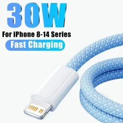 PD 30W Schnellladegerät für iPhone 14 13 12 11 X XR XS 8 Pro Max Plus Mini iPad Air Schnelles Ladekabel USB-C auf Lightning Langlebig B
