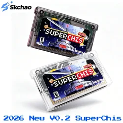 SuperChis Prime Spielmodul für GBA/GBA SP/NDS/GB Player Chiscart Spielkassette SDRAM NOR Flash SuperFW Unterstützte Spiel-Flashkarte