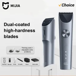 MIJIA Haarschneider 2 Haartrimmer Professionelle Bartschneidemaschine IPX7 Wasserdicht Kabelloser Haarschneider Mijia Clipper 2