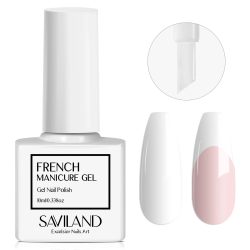 SAVILAND 10 ml weißer Gel-Nagellack, französische Verlängerung, UV-LED-Gel, französische Spitze, Nagelkunst, Nagelzubehör für Maniküre, Nagelkunst-Starter