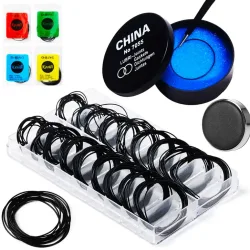 Uhrenreparaturwerkzeuge, 1 Box, Uhrengehäuse, Gummi, wasserdichter O-Ring, ölbeständige Dichtung der unteren Abdeckung der Uhr, 0,5/0,6 mm O-Ring-Dichtung