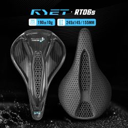 RYET Carbon 3D Gedruckter Sattel 145/155MM 190g 7*9 Fahrradsitz für Herren Damen Triathlon Rennrad MTB Mountain Gravel Cycling Teile