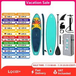 FunWater aufblasbares Stand-Up-Paddle-Board, Paddling-Board, Surfbrett, Surf-Sup-Board, 320?385 cm, rutschfestes Wassersport-Paddle-Board