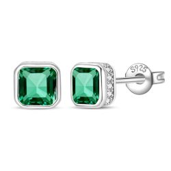 Neue 925 Sterling Silber Starlight Herren-Ohrringe Brillante Hochzeits- und Verlobungs-Stern-Ohrringe Schmuckgeschenk