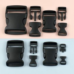 10-50mm Schwarze Schnellverschluss-Schnallen 10-50 Stück Verstellbare Kunststoff-Gurtschnallen für Rucksackriemen Gepäckgurte Verschluss-Einsatzverschluss