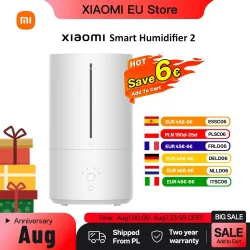 Xiaomi Smart Luftbefeuchter 2, verbesserter 4,5 l intelligenter Luftbefeuchter, UV-C-Licht, Luftreiniger, automatischer Modus, leise für Zuhause