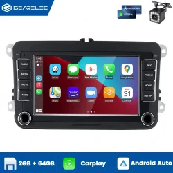 2 Din Android Autoradio Multimedia-Player GPS WLAN Carplay für VW Volkswagen Skoda Octavia Golf 5 6 Touran Passat B6 Polo Jetta