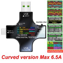 USB Tester TFT Farbe Bluetooth Typ-C PD Digital Voltmeter Strom Meter Amperemeter Spannung USB Strom Tester Messung